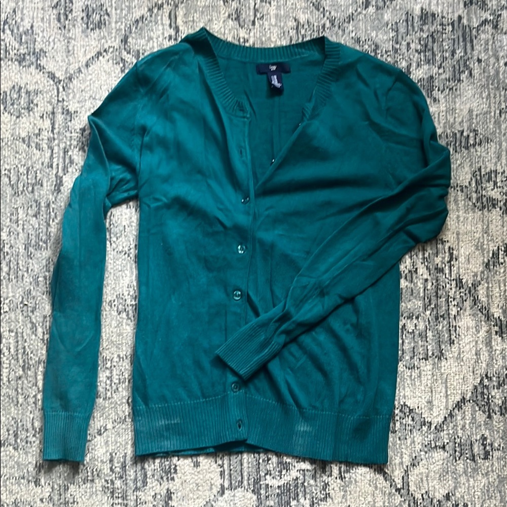 GAP Teal Cardigan Sweater - Size XS